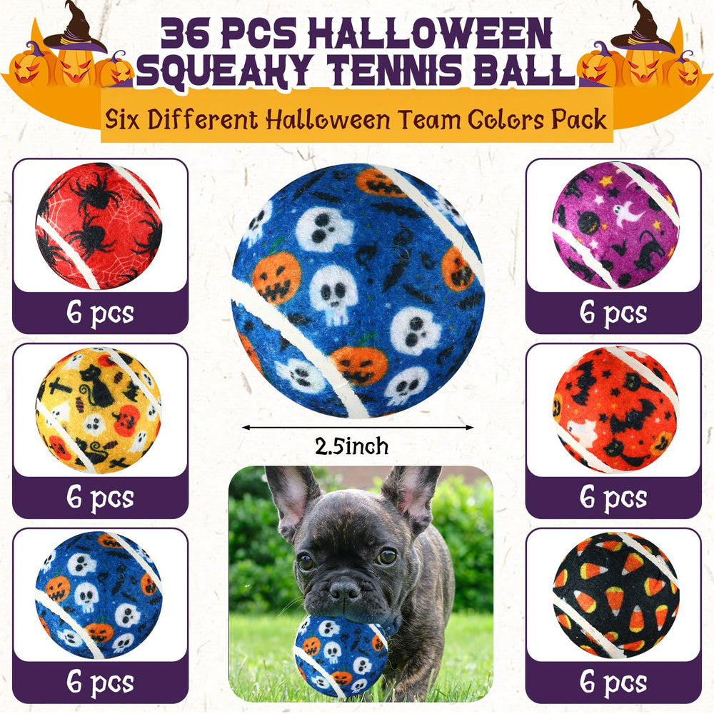 Seenelling balle tennis sifflante fête d’Halloween orange — parfaite pour sessions en plein air.