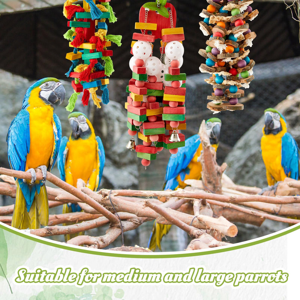 Seenelling jouet-perroquet corde et métal pour mordillement sûr et amusement durable.