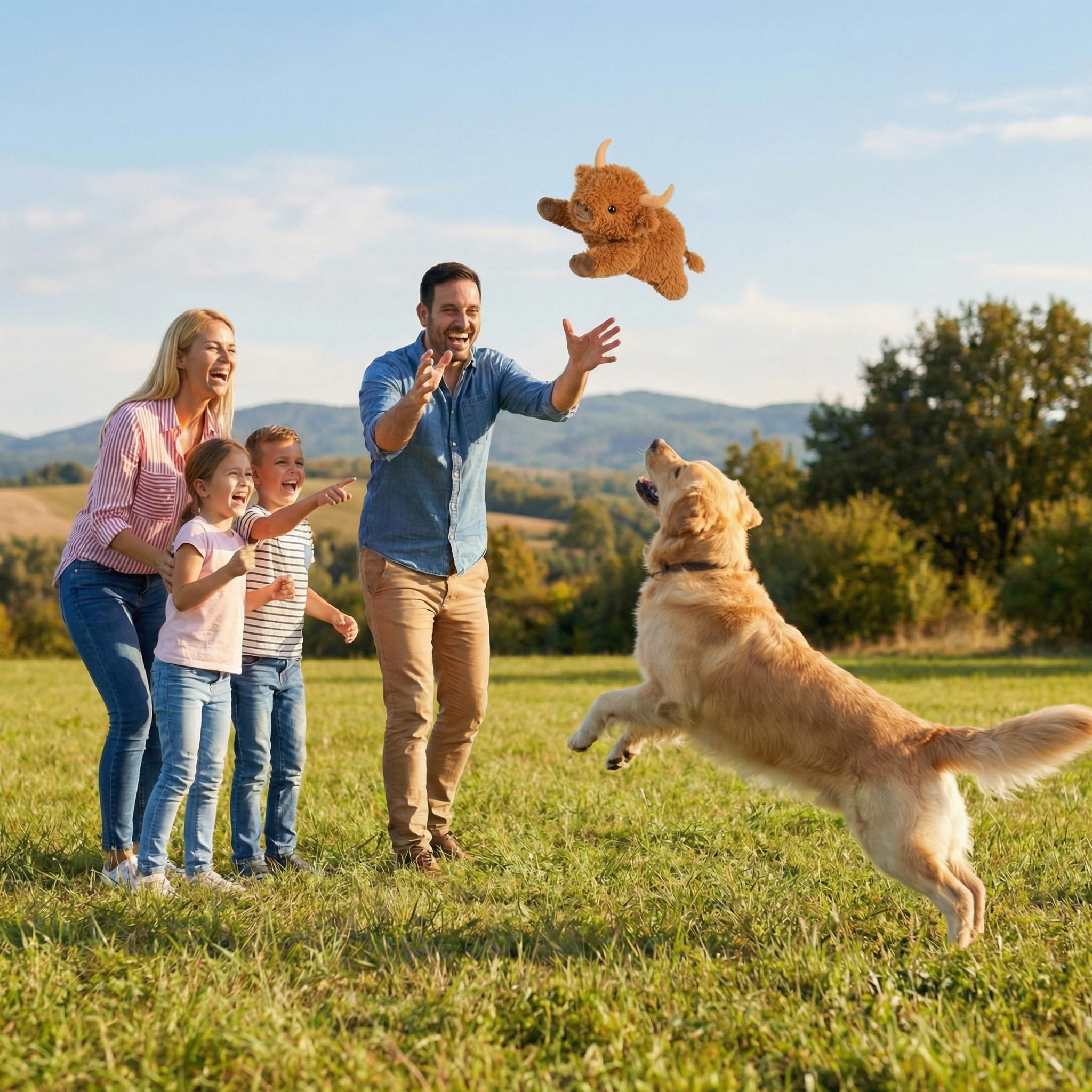 Seenelling vache des Highlands, cadeau d’anniversaire idéal pour chien.