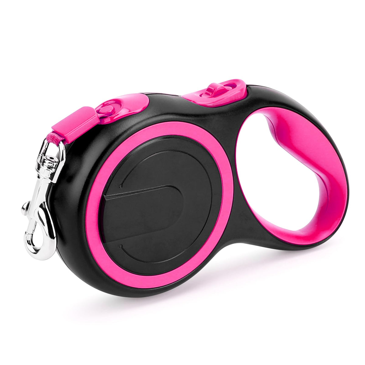 Segarty laisse retractable rose 16ft pour des promenades confortables et maîtrisées.