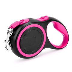 Segarty laisse retractable rose 16ft pour des promenades confortables et maîtrisées.