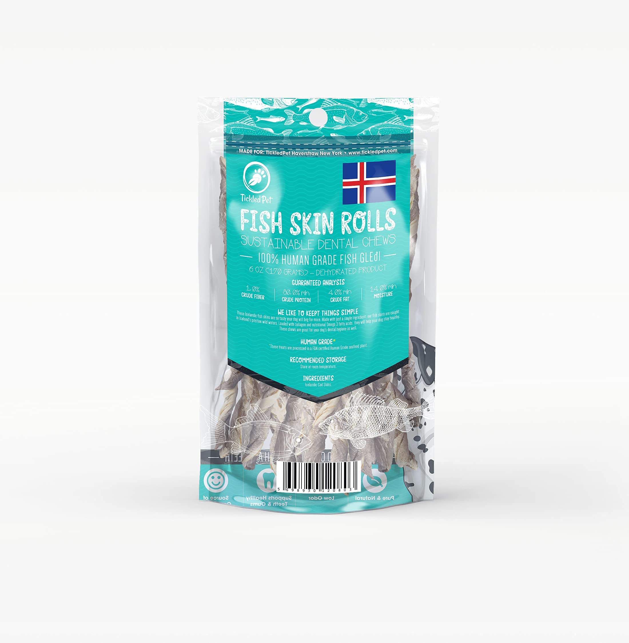 SEGMINISMART TickledPet ingredient-unique-cod: récompense simple et naturelle