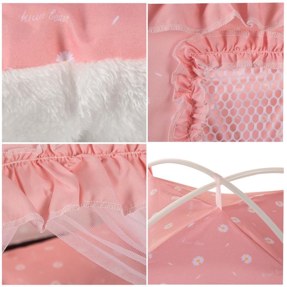SEIMMIE Tente Chat Princesse, utilisation intérieur et extérieur, portable et pratique.