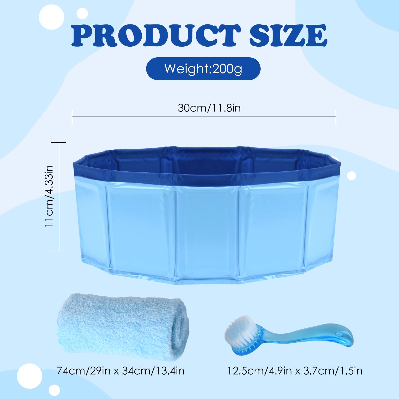 Selacca Brosse de bain douce incluse pour dragon barbu et nettoyage en douceur.