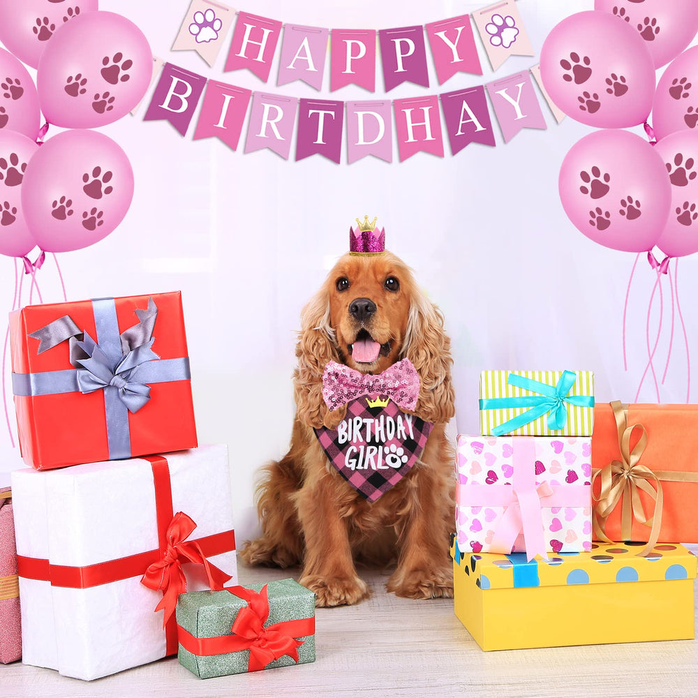 Selemoy cartes banniere anniversaire chien, décor prêt à afficher.