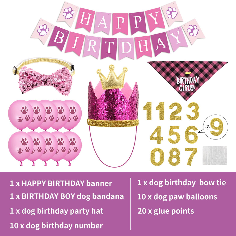 Selemoy chapeau anniversaire chien, léger et réutilisable pour des fêtes festives.