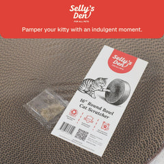 Selly's Den herbe à chat incluse: stimulation ludique et jeu prolongé.