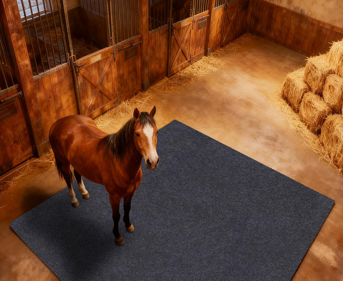 SEMPADA tapis box cheval impermeable, antidérapant et protege sol