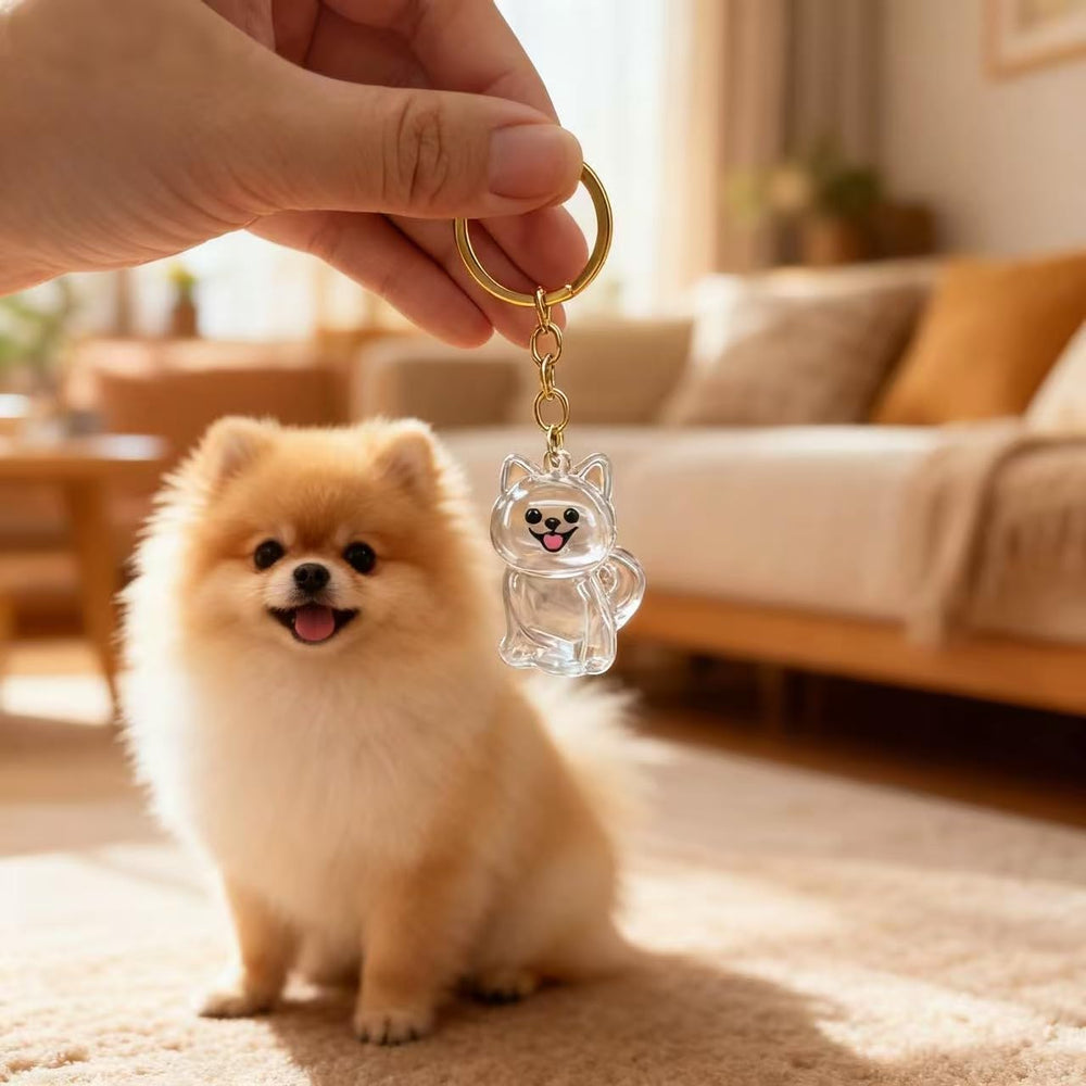 Capsule mémoire Sencdfly poils chien, design clair et visible.