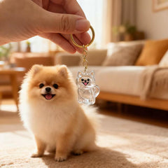 Capsule mémoire Sencdfly poils chien, design clair et visible.