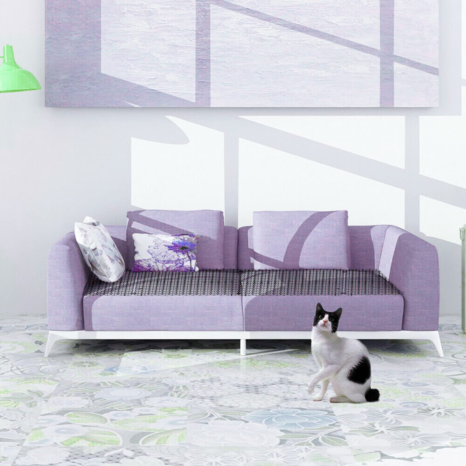 SENENQU scat-mat épines longueur 157 pouces: couvre de grandes surfaces.