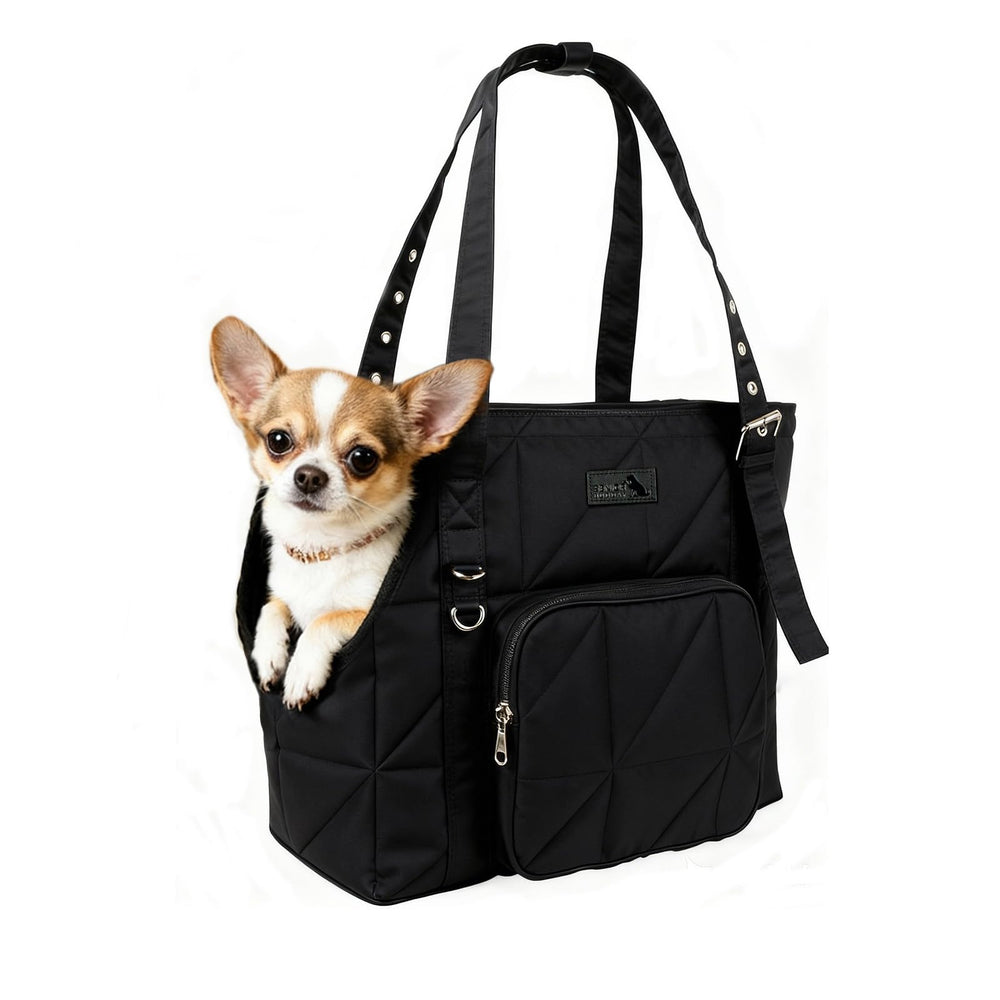 SENIOR BUDDAY sac pour petits chiens et chats au design quilté, parfait pour sorties quotidiennes.
