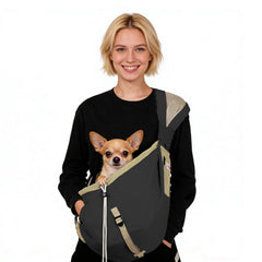 SENIOR BUDDAY sling porte-chien compact; transport léger pour déplacements rapides.