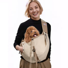 SENIOR BUDDAY sling porte-chien léger, pratique pour sorties en extérieur.