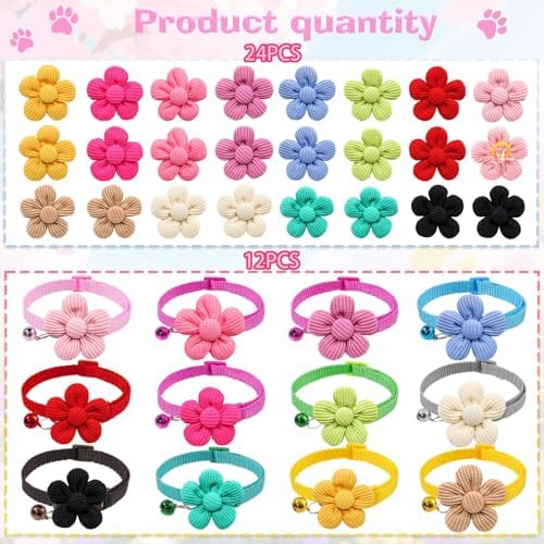 Senniea charme-collier-fleurs-petits-chats, idéal pour occasions spéciales.