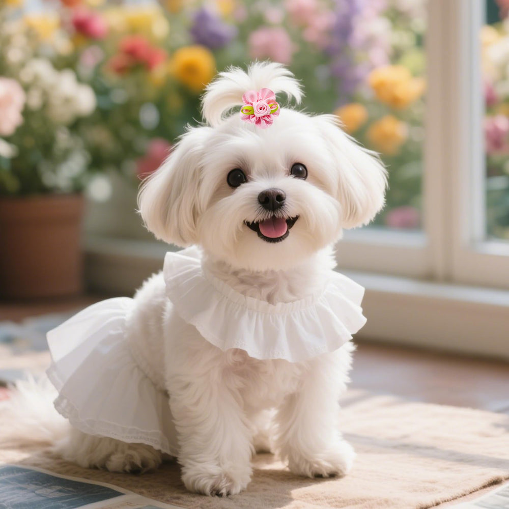 Senniea noeud chien lace 3D: volume visuel pour un look chic
