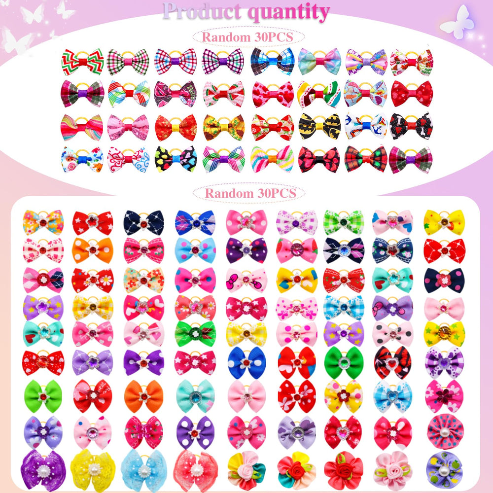 Senniea noeud chien strass-diamants rose: allure chic pour votre animal