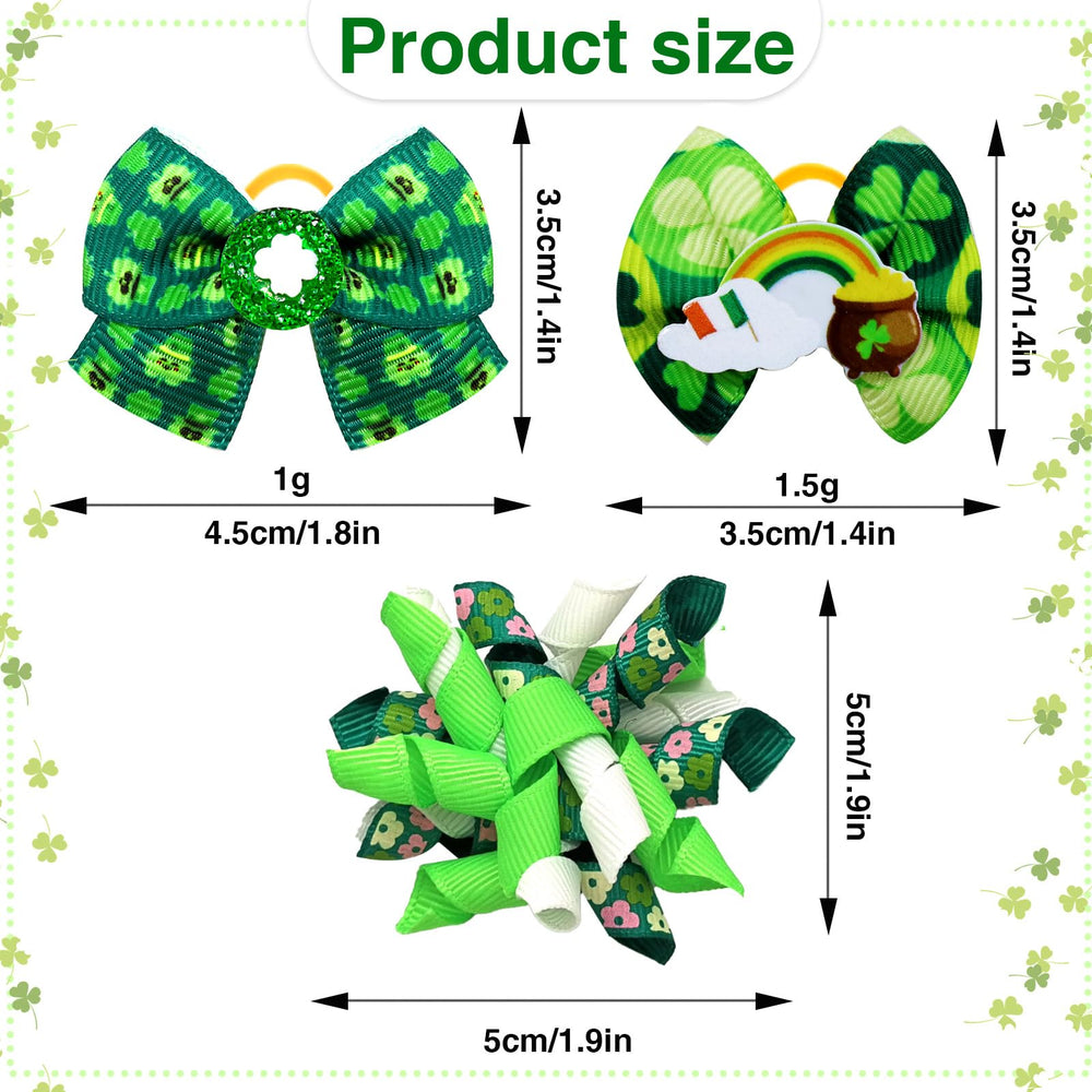 Noeud-fleur Saint-Patrick Senniea pour chien, ajoute une touche festive.
