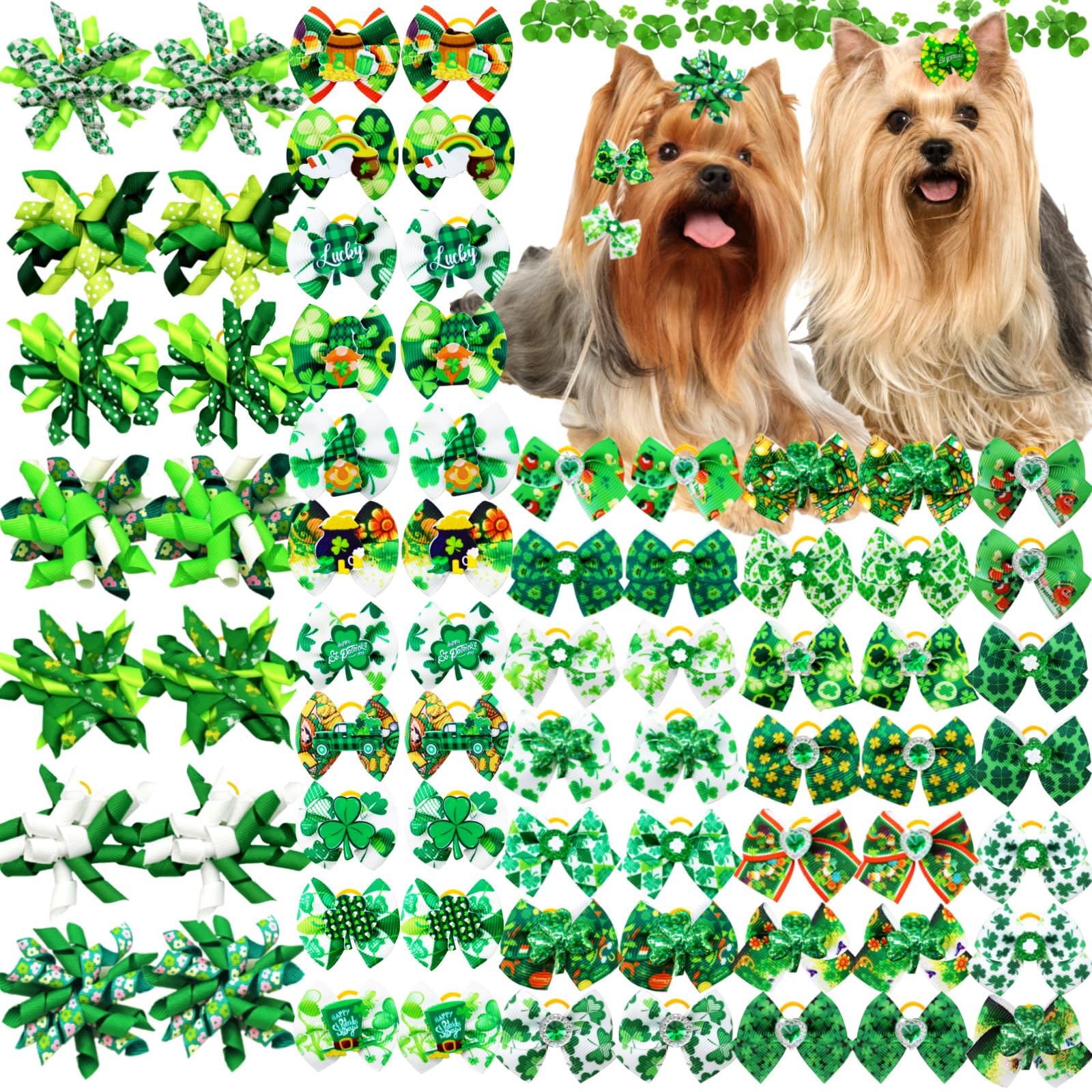 Noeud Saint-Patrick Senniea pour chien, parfait pour les photos festives.