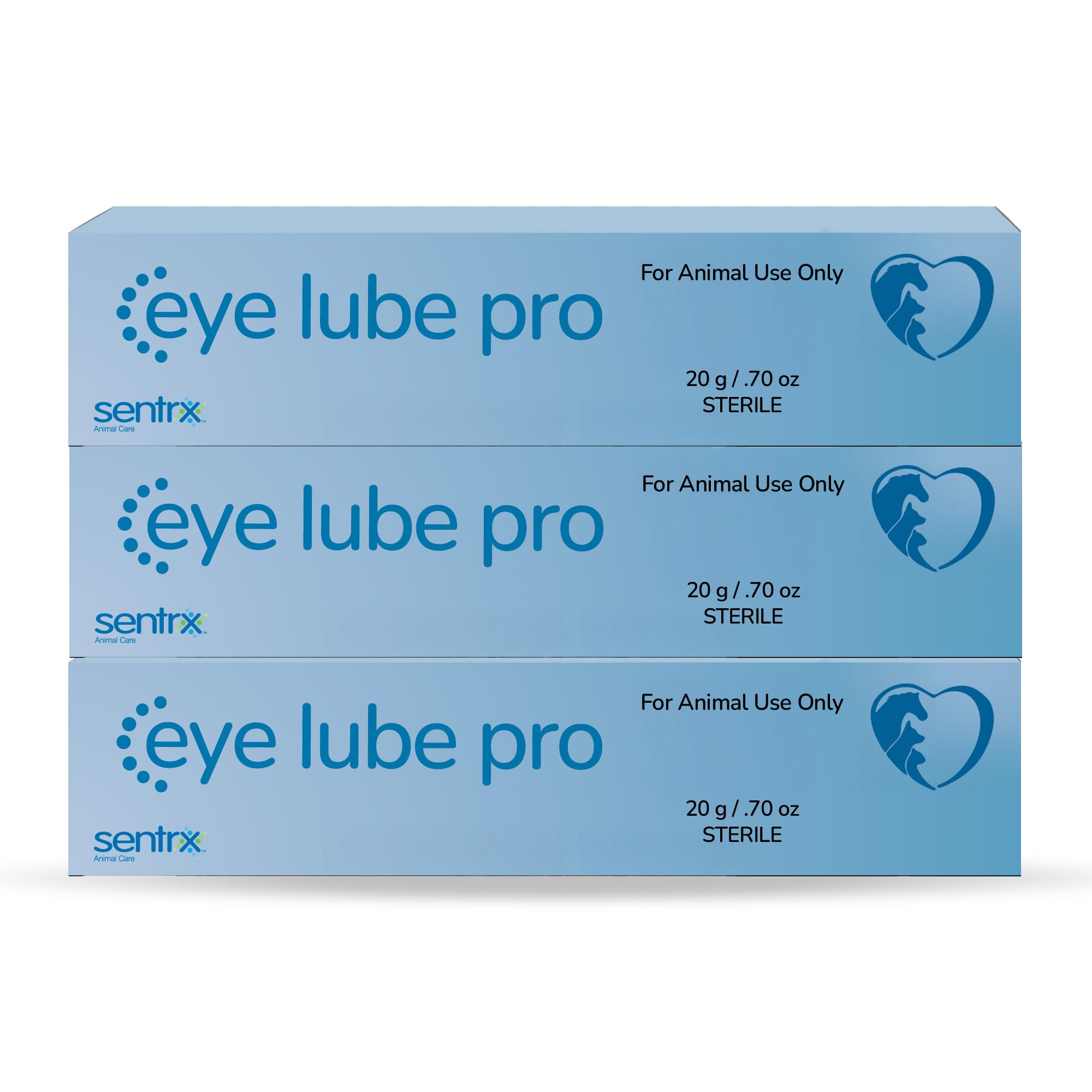 Gouttes Sentrx Eye Lube Pro hydratant les yeux des chiens et chats