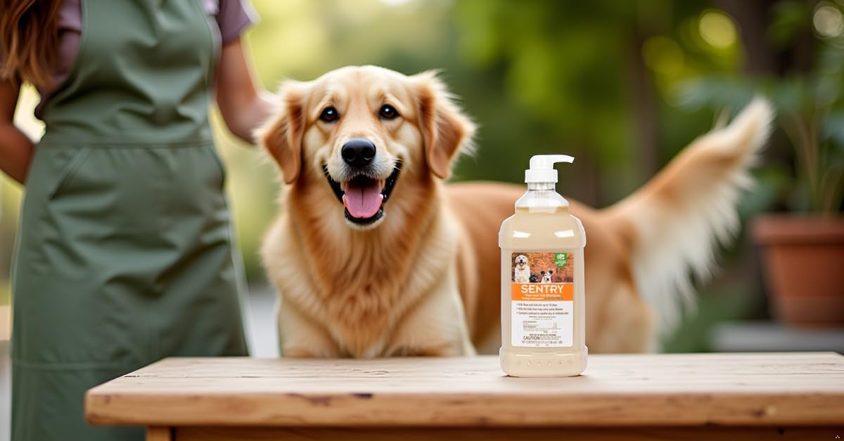 SENTRY Shampoing à l’avoine: flacon robuste pour de longues sessions de bain.