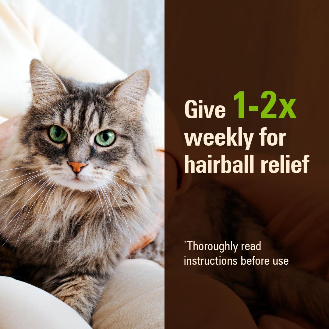 Sentry Hairball Relief pour chaton, saveur malt appréciée par les animaux.