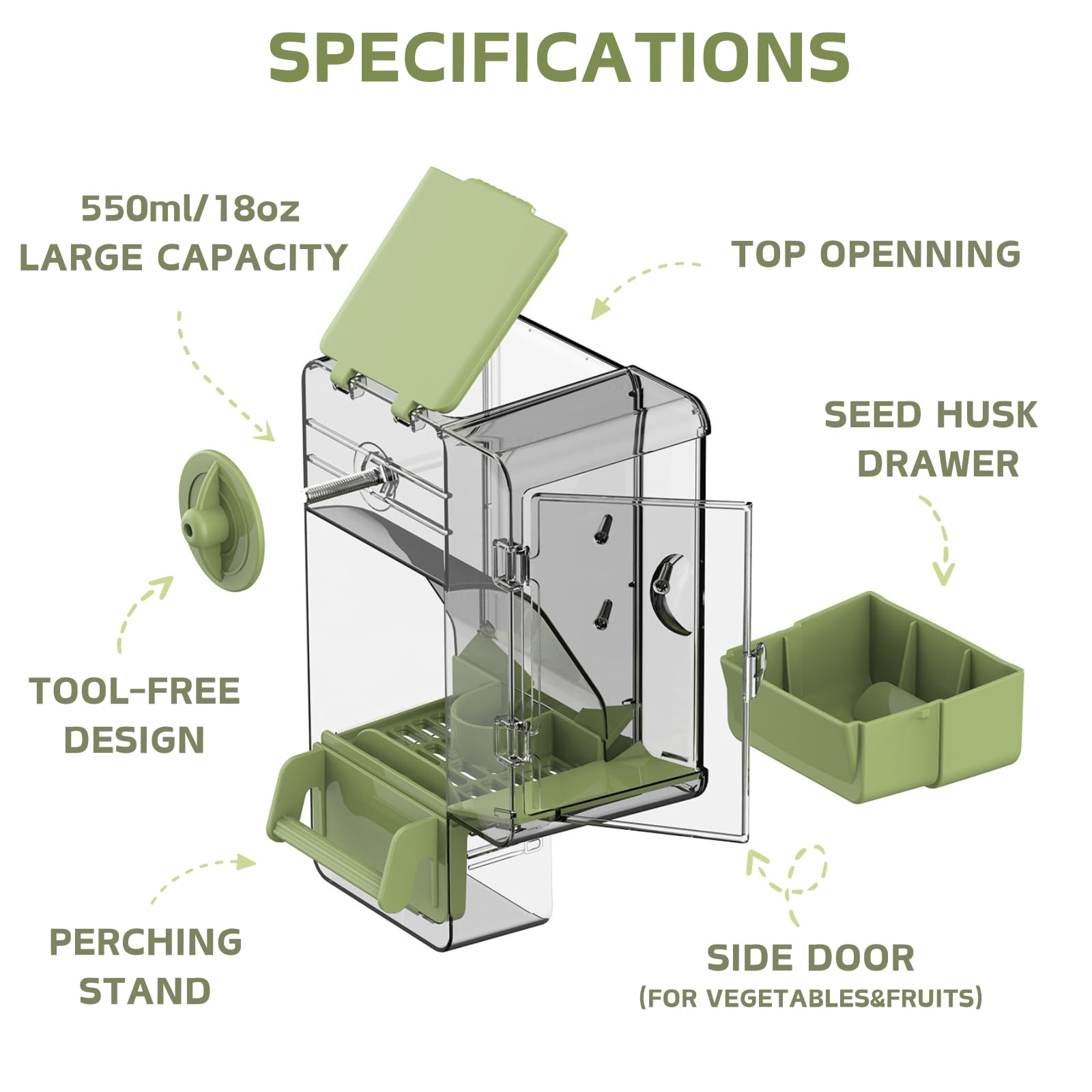 Septillar montage sans outils, installation rapide sur votre cage.