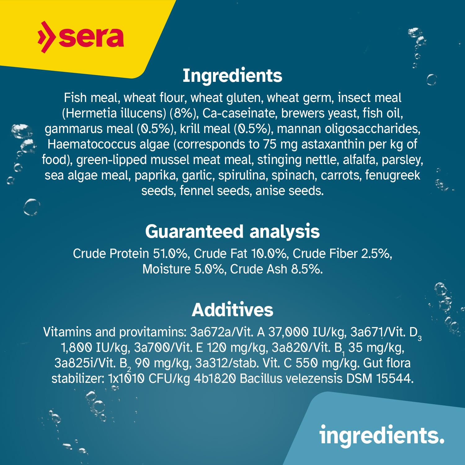Sans colorants artificiels ni conservateurs pour une alimentation naturelle.