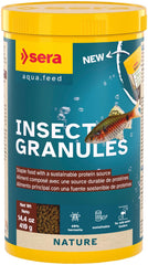 Emballage Sera Insect Granules 1000 ml prêt à nourrir les poissons.