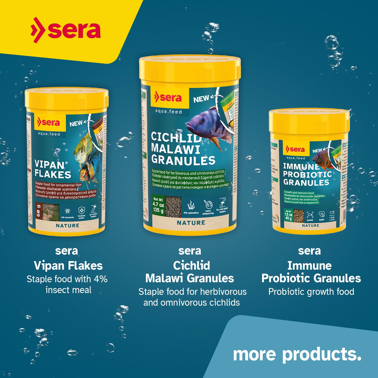 Sera O-Nip Stickies pratique pour une routine d’alimentation quotidienne.