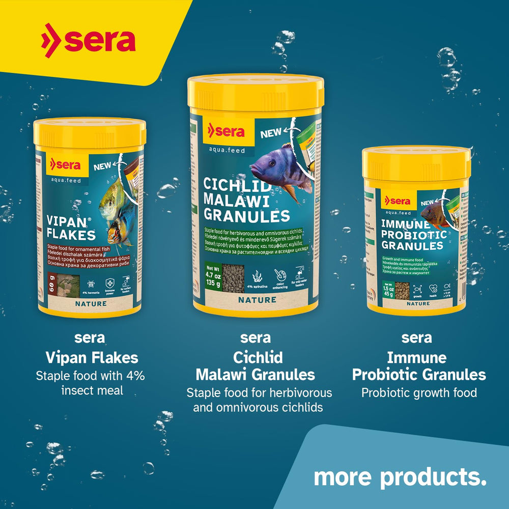 Sera O-Nip Stickies pratique pour une routine d’alimentation quotidienne.