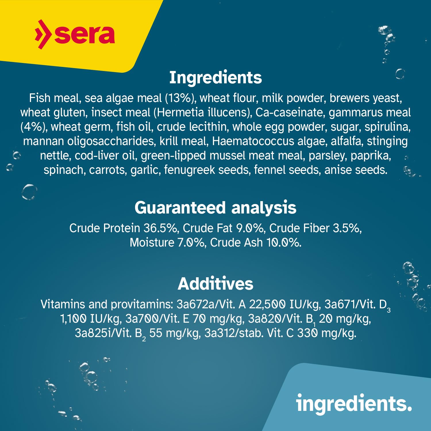 Sera Viformo Nature: protéines 4% pour poissons du fond et vitalité.