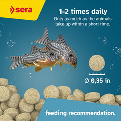 Sera Viformo Nature: tablettes sans additifs artificiels pour eau plus claire.