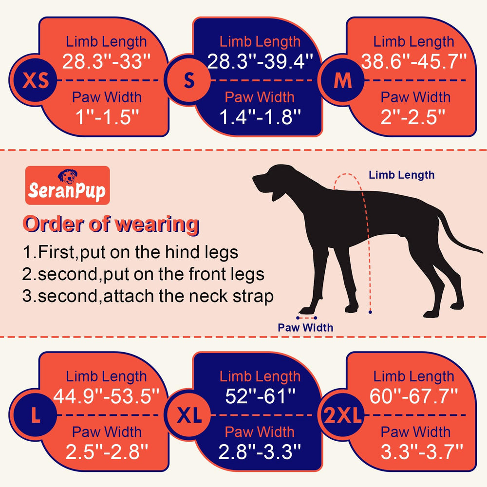 Protection tout temps SeranPup, imperméables et respirantes pour chiens actifs
