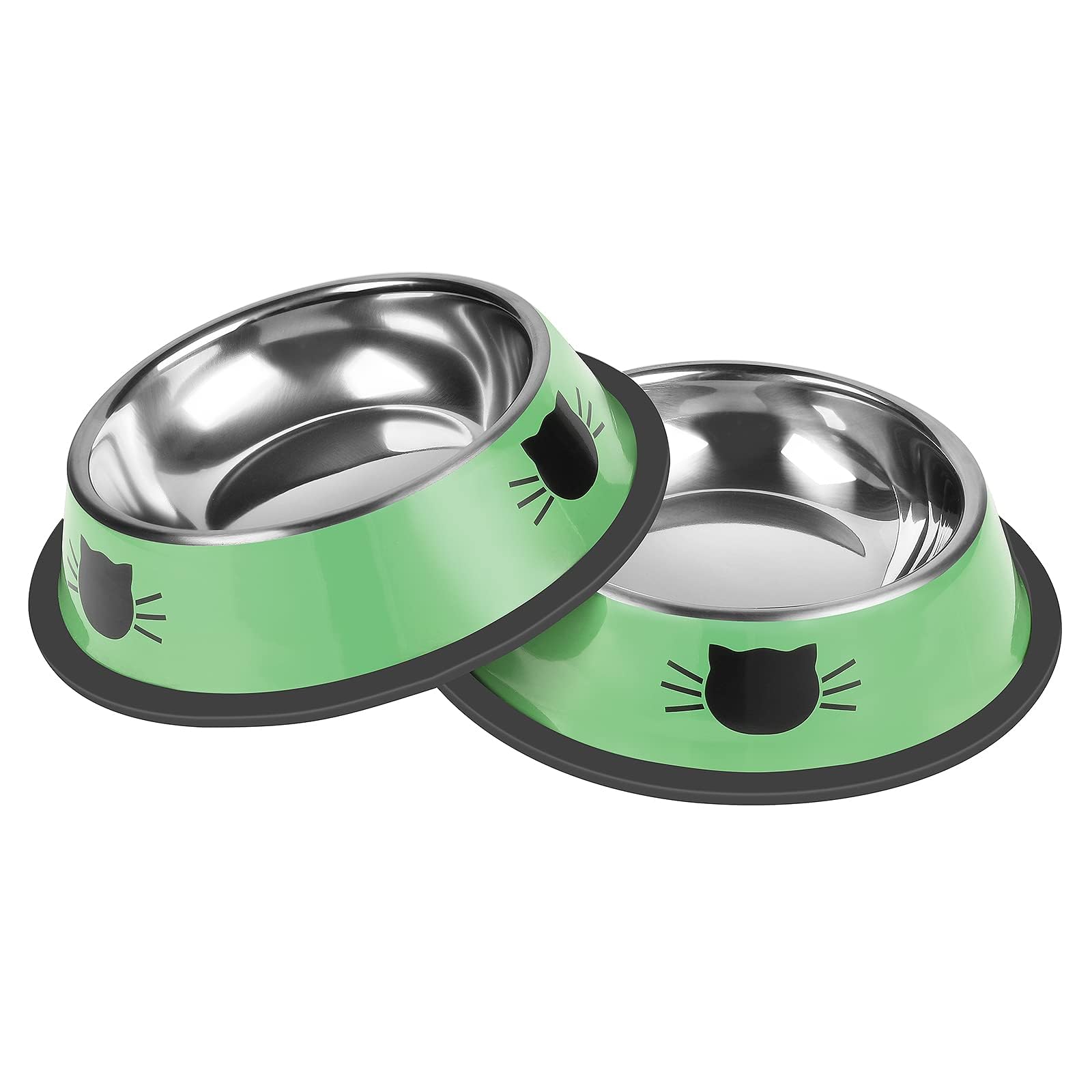 Serentive bol chat inox antidérapant 7oz, stabilité accrue lors des repas.
