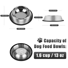 Bols Serentive antidérapants avec base en caoutchouc, évite les renversements et protège le sol.