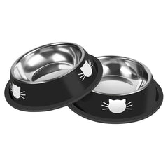 Gamme Serentive: gamelle chat inox antiderapante 7oz offre stabilité au repas.