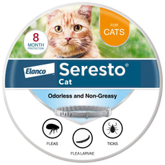 Collier Seresto pour chat, protection antiparasitaire durable contre puces et tiques.