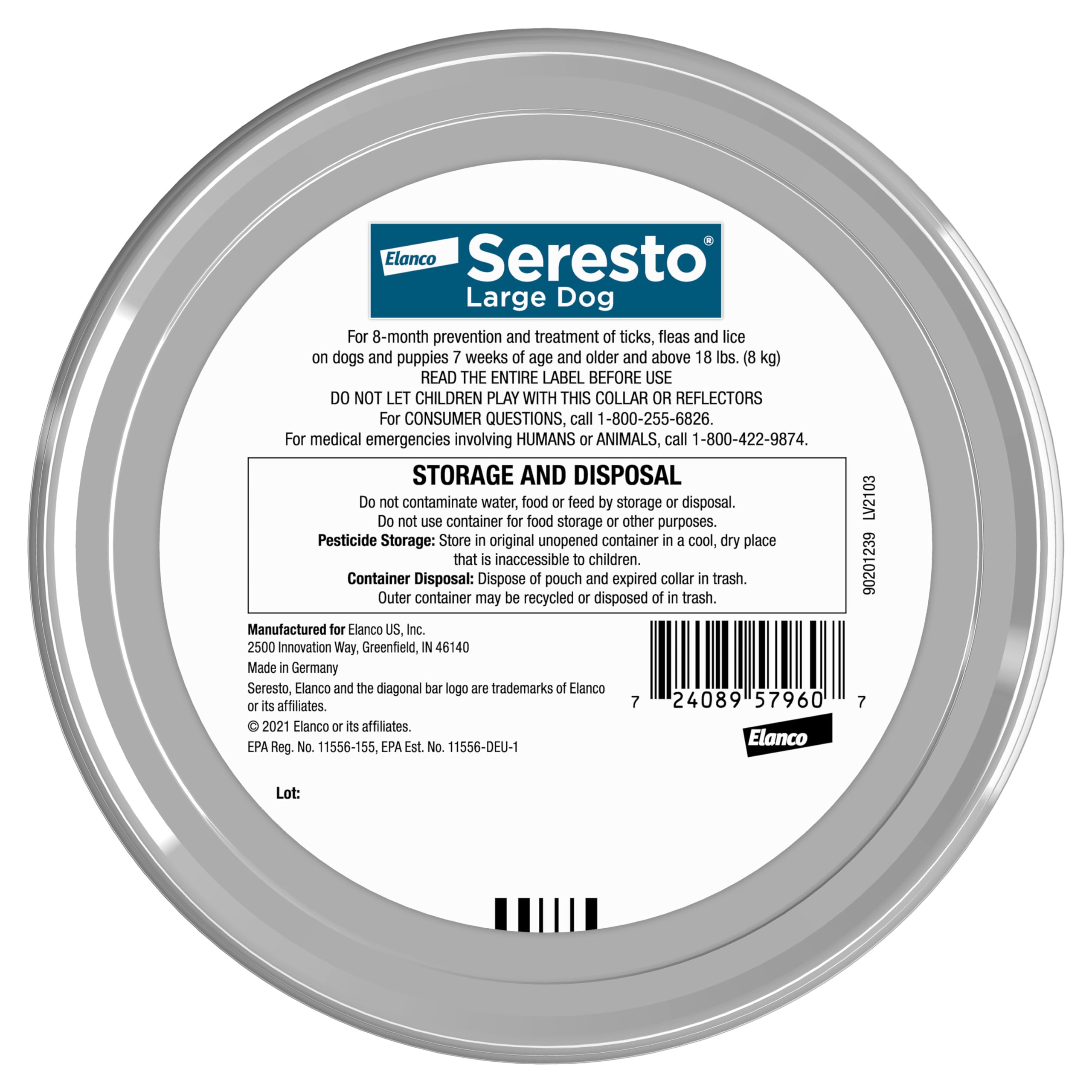 Seresto collier chien grande taille: protection 8 mois contre puces et tiques