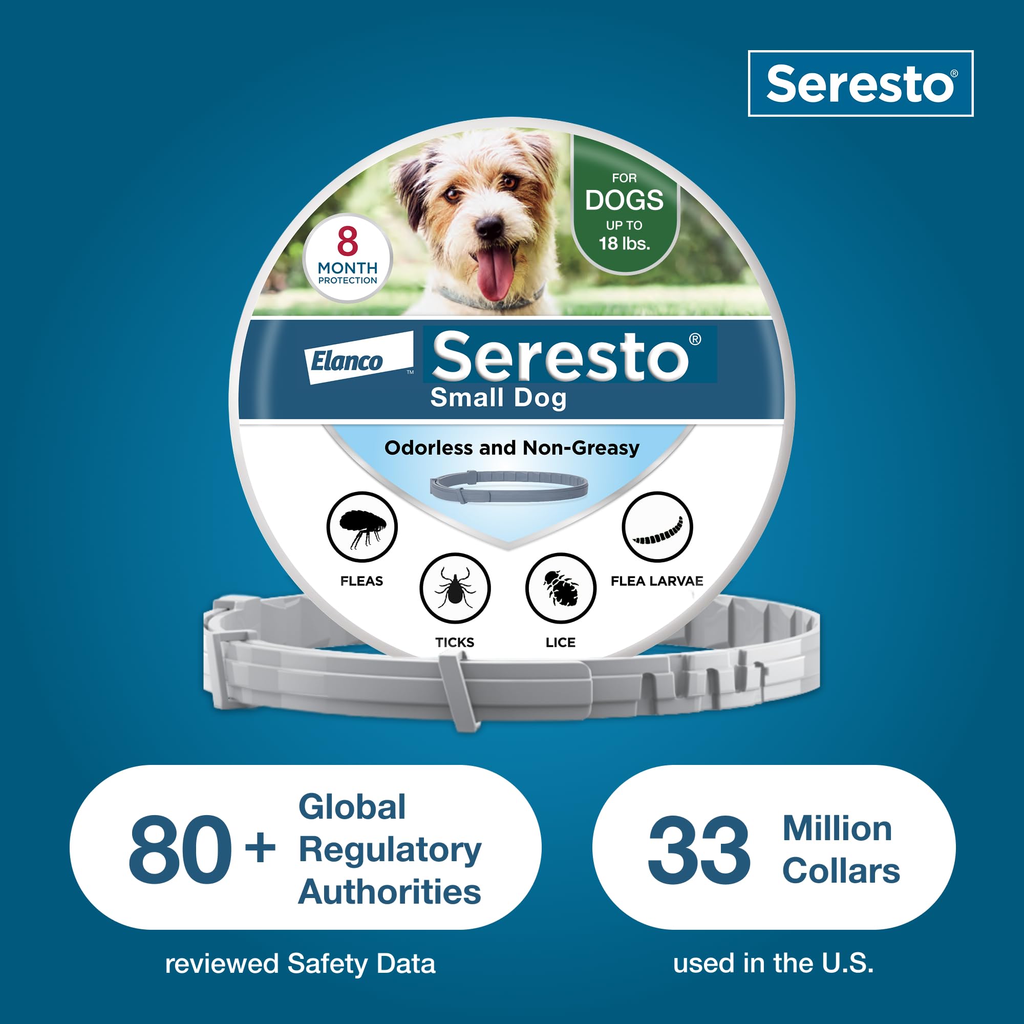 Seresto collier petit chien, compatible avec d'autres colliers