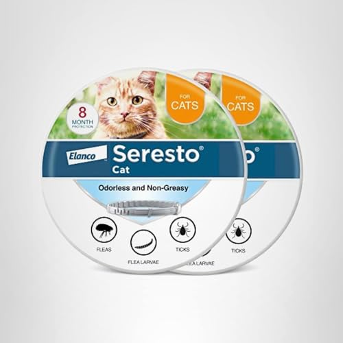 Pack deux colliers Seresto pour chats.