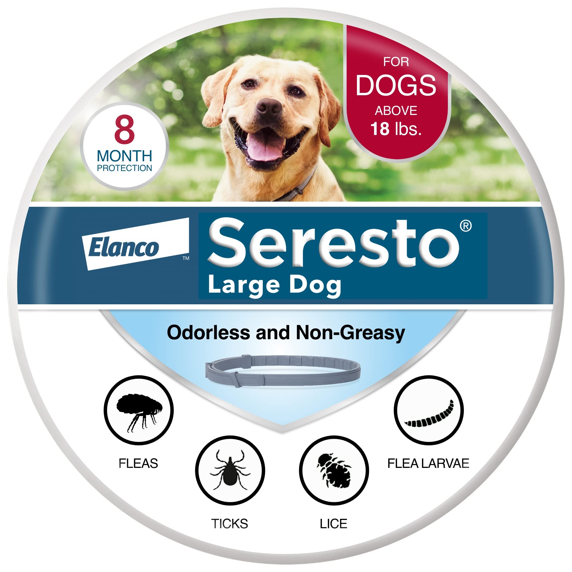 Seresto collier pour chien grand protège puces et tiques durablement