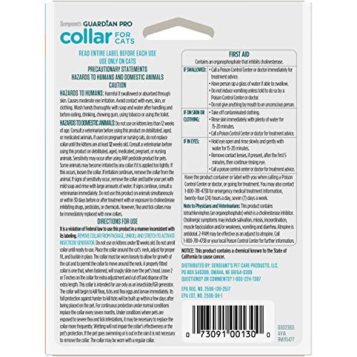 SERGEANT'S Guardian Pro collier imperméable, prêt pour toutes les conditions.