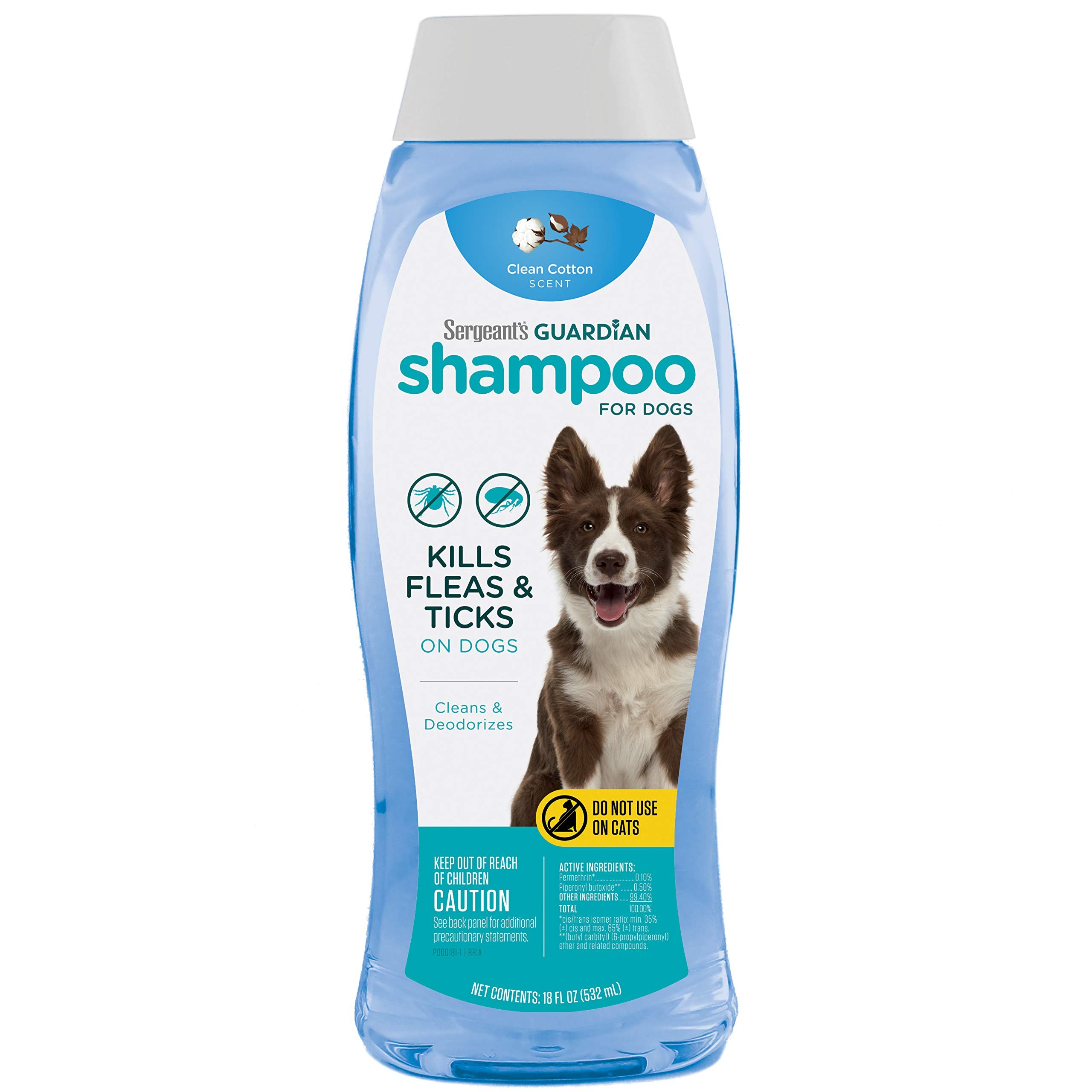Sergeant's Guardian: flacon du shampooing, parfum coton frais.