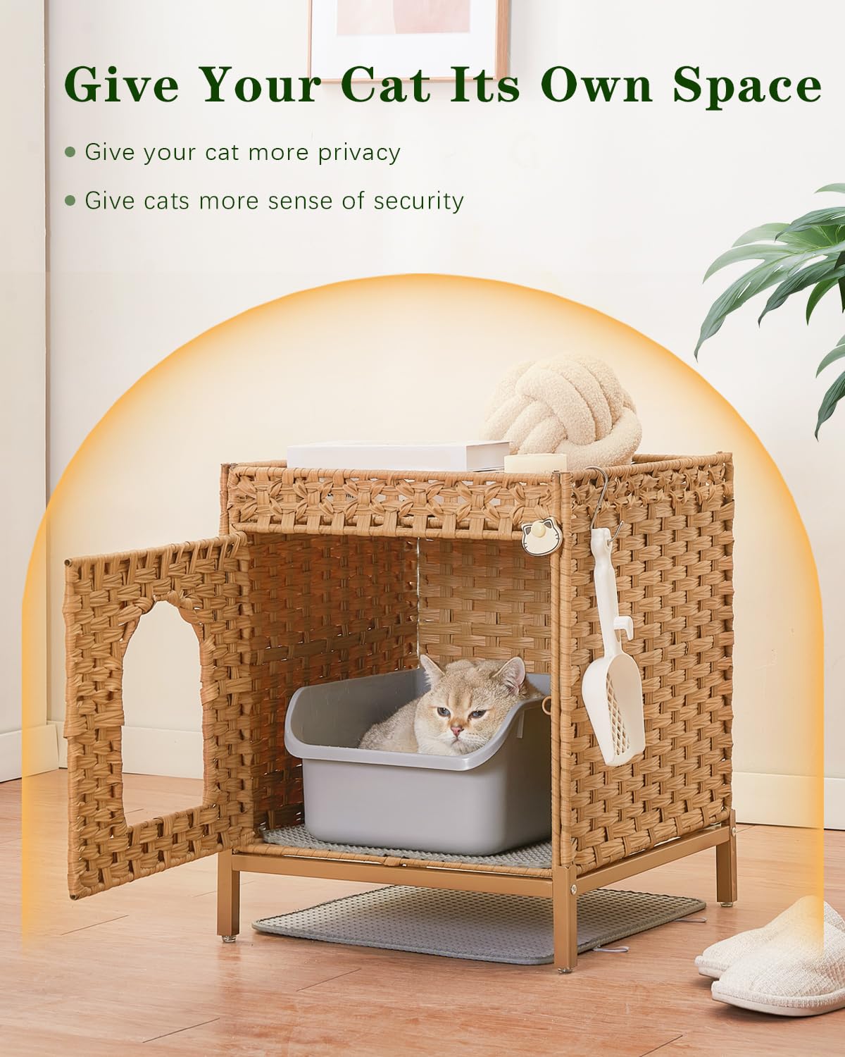 SETVSON ambiance-salon-chambre-litiere-cache-chat, déco naturelle et fonctionnelle.