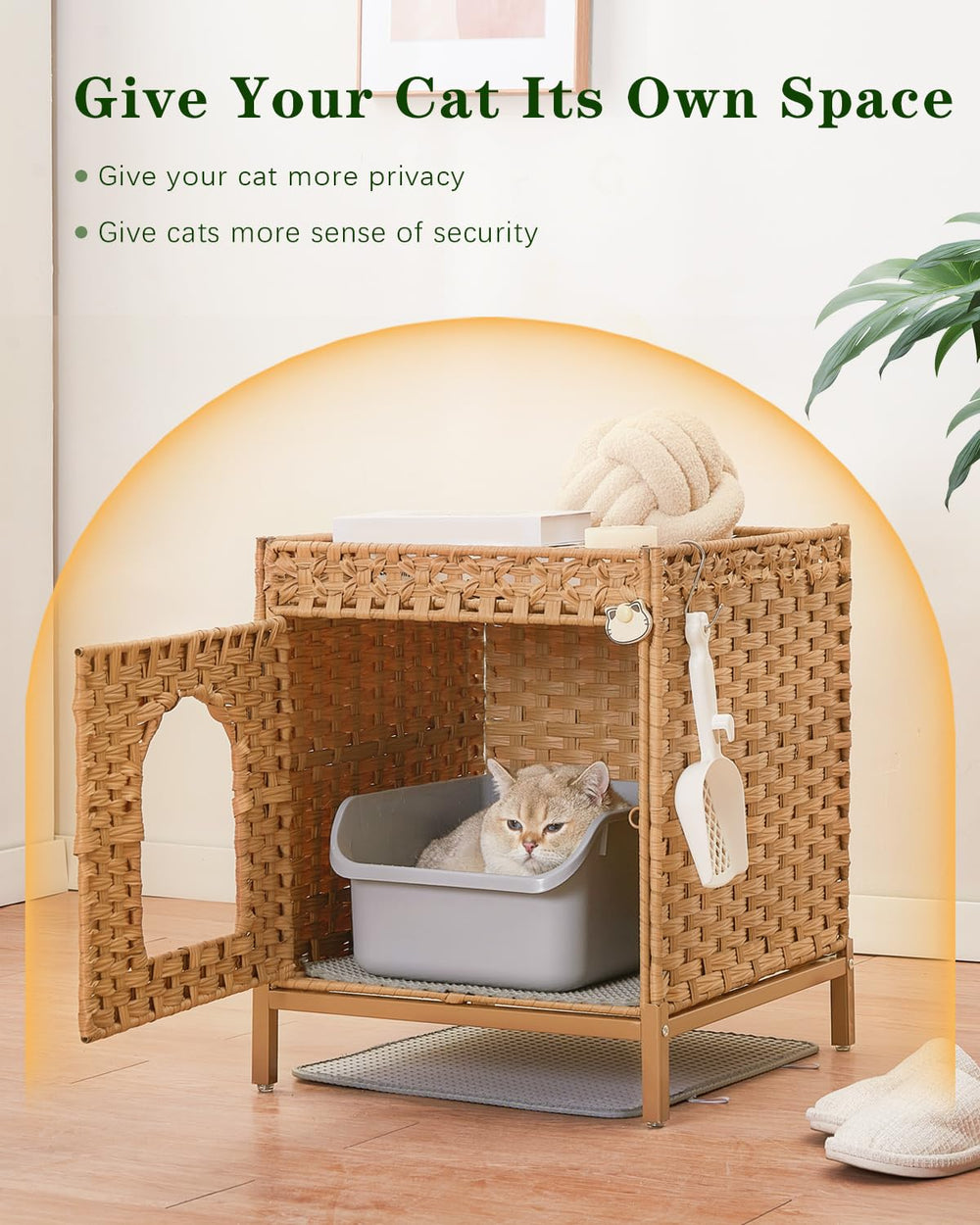 SETVSON ambiance-salon-chambre-litiere-cache-chat, déco naturelle et fonctionnelle.