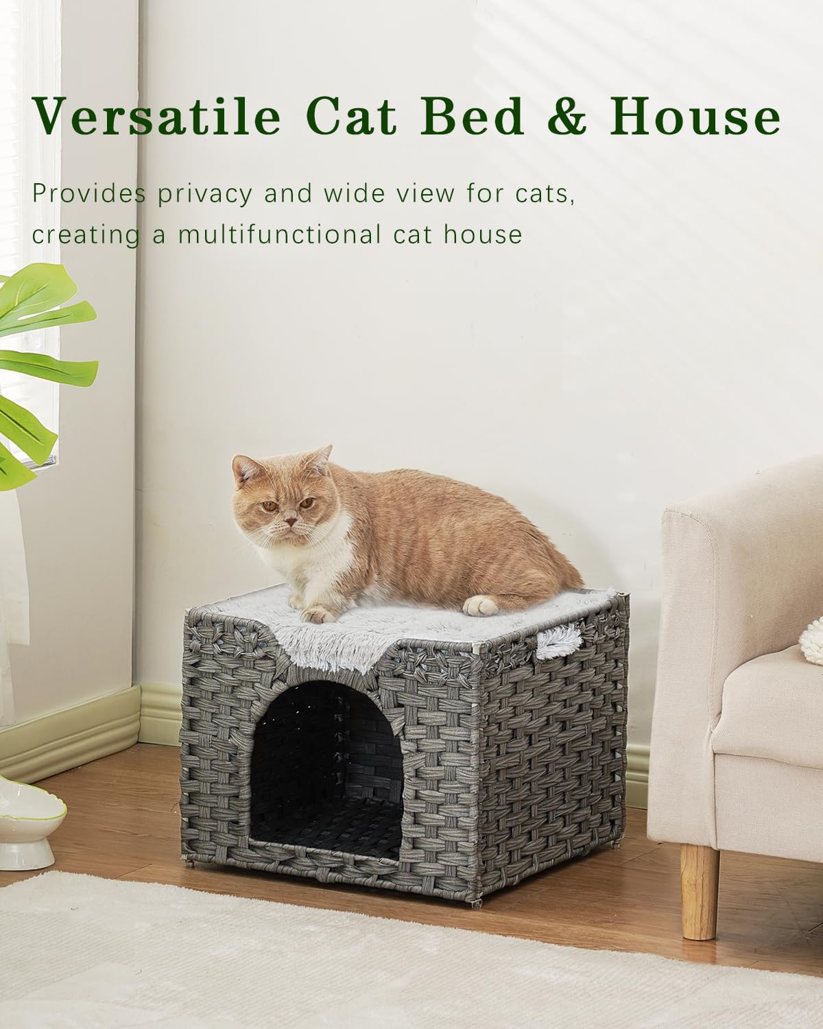 SETVSON nid-chat-pliable-et-portable facilite le transport et le rangement.