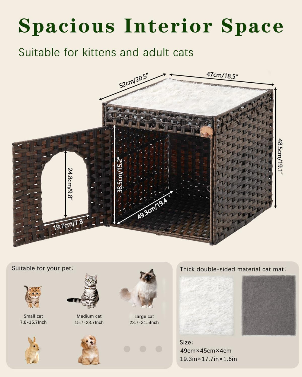SETVSON rattan naturel durable pour un couchage chaleureux et esthétique.