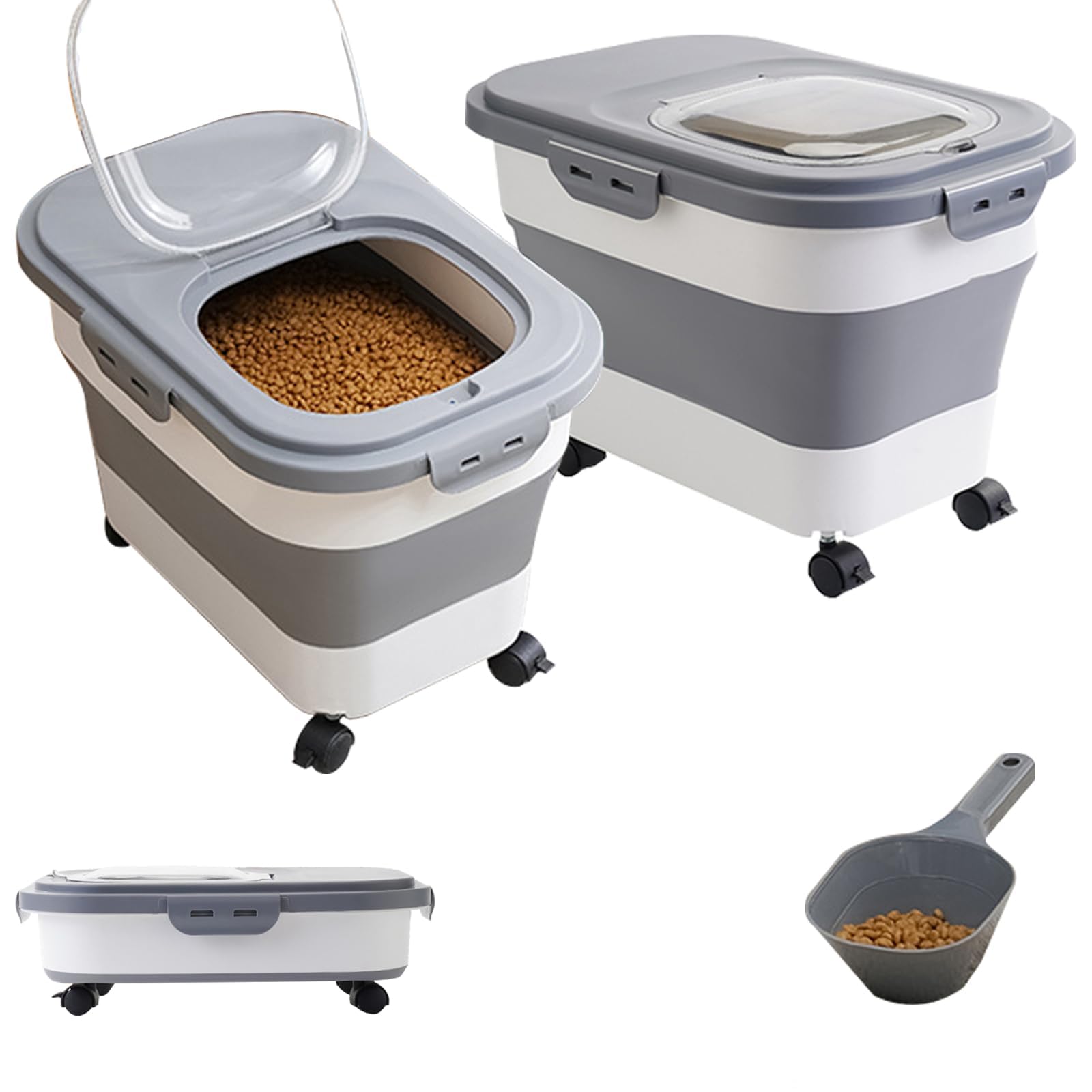 SEWIU ensemble conteneur et bol voyage, kit tout-en-un pour animaux