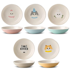 Bol Seyatoo en céramique pour chats, motif mignon, idéal pour nourriture humide.